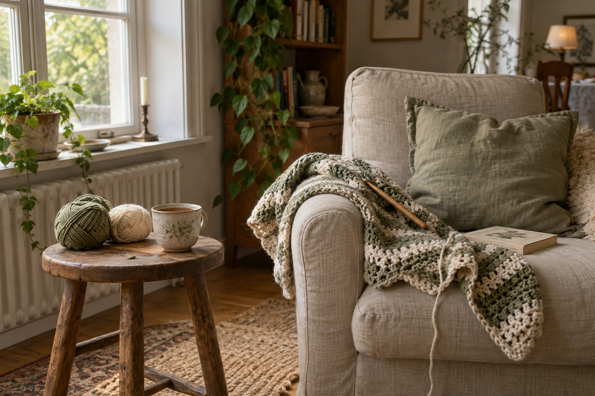 How to Create a Calm Crochet Corner in a Small Space