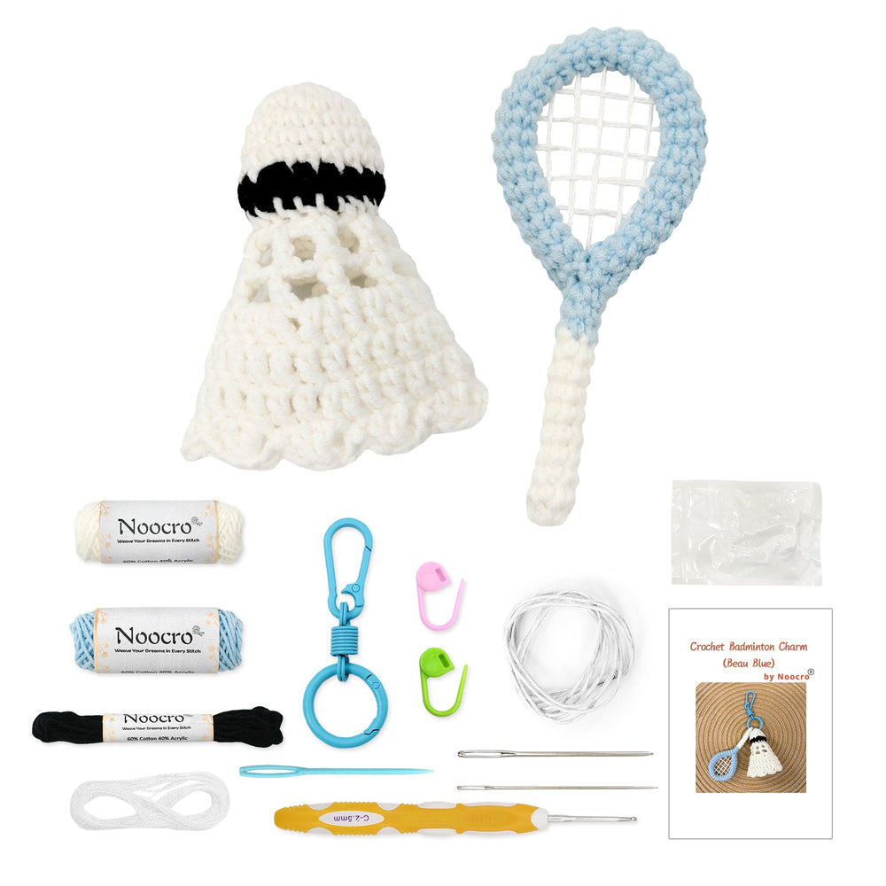 Badminton Crochet Keychain Kit