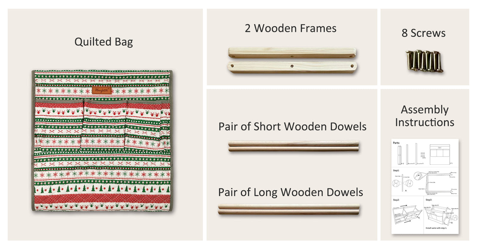 Large Yarn Caddy Organiser product view 16 with Woolique craft details for makers