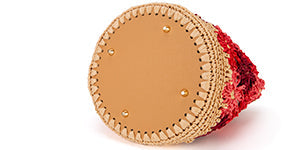 Crochet purse kit product view 16 for Floral Raffia Bucket Bag Crochet Kit, with Woolique craft details