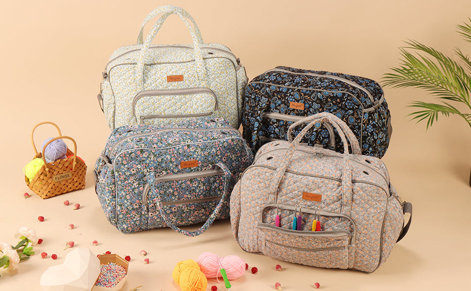 Large Yarn Storage Tote Bag