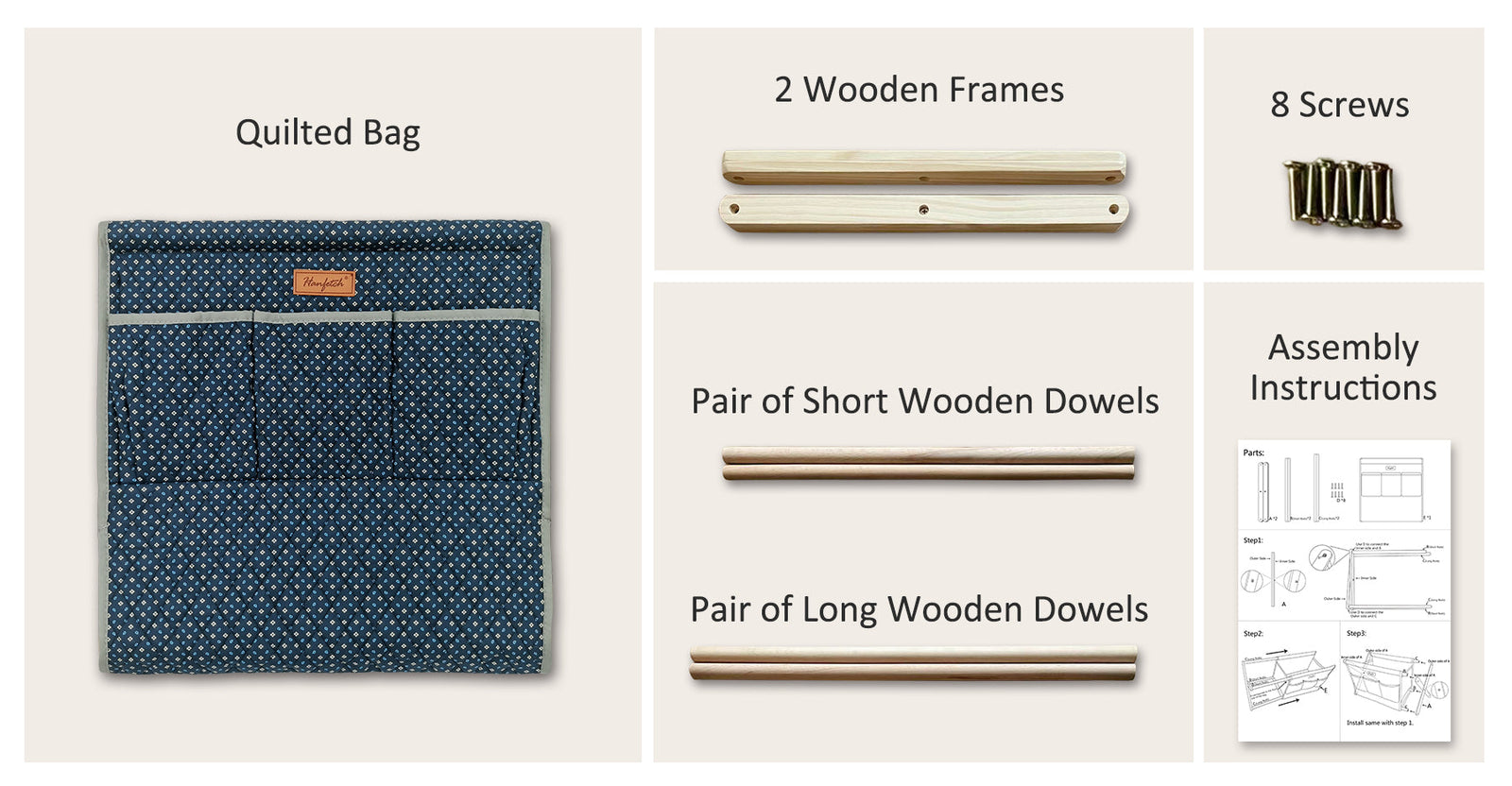 Large Yarn Caddy Organiser product view 20 with Woolique craft details for makers