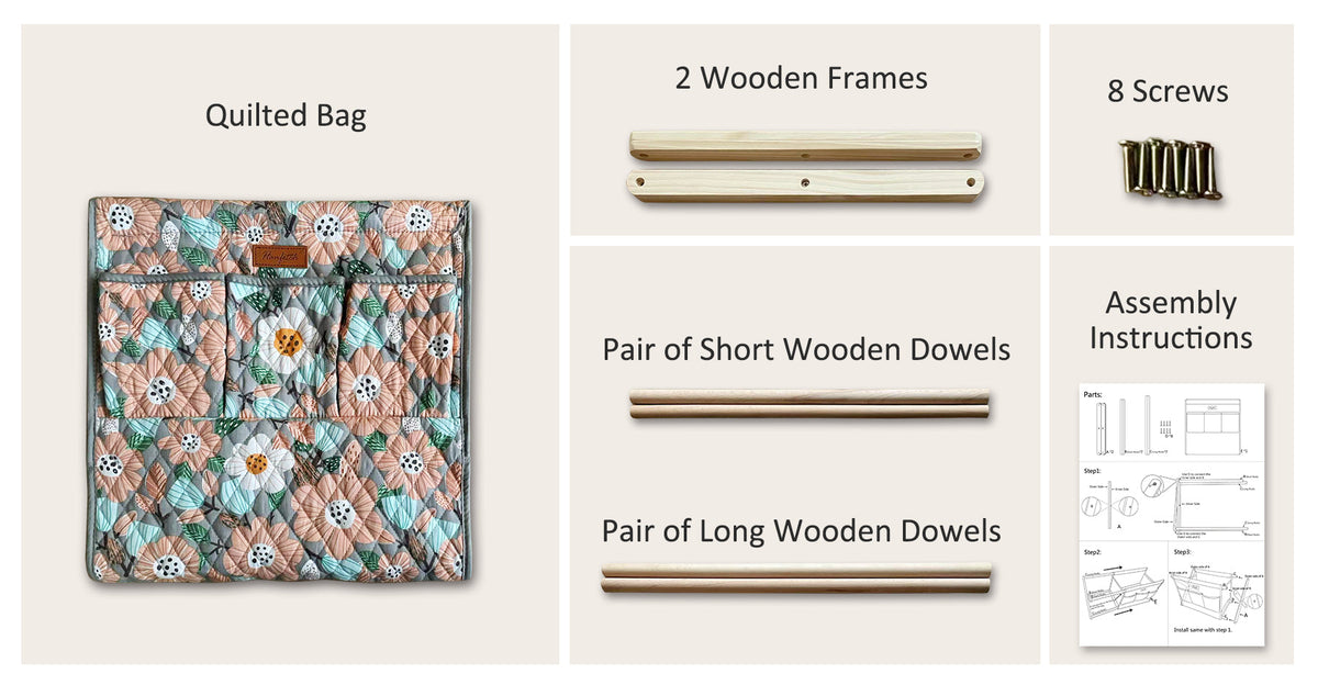 Large Yarn Caddy Organiser product view 4 with Woolique craft details for makers