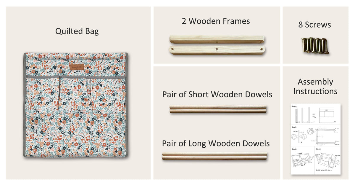 Large Yarn Caddy Organiser product view 6 with Woolique craft details for makers