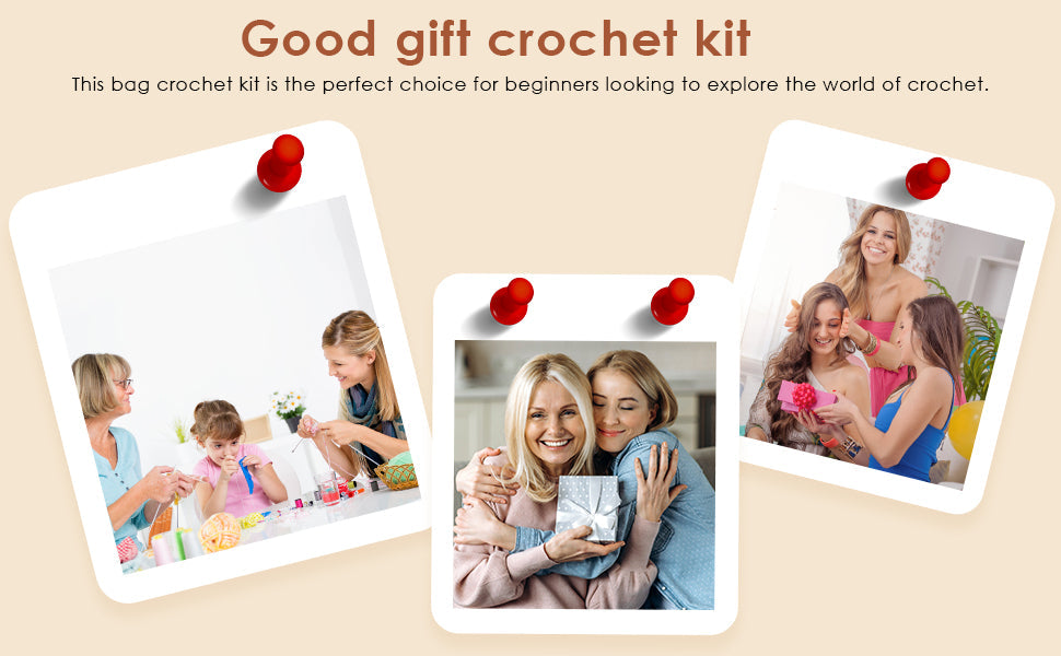 Granny square crochet kit product view 10 for Granny Square Bucket Bag Crochet Kit, with Woolique craft details