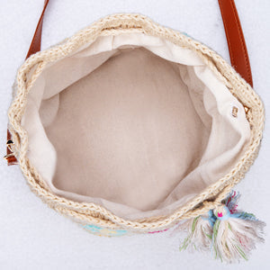 Granny square crochet kit product view 11 for Granny Square Bucket Bag Crochet Kit, with Woolique craft details