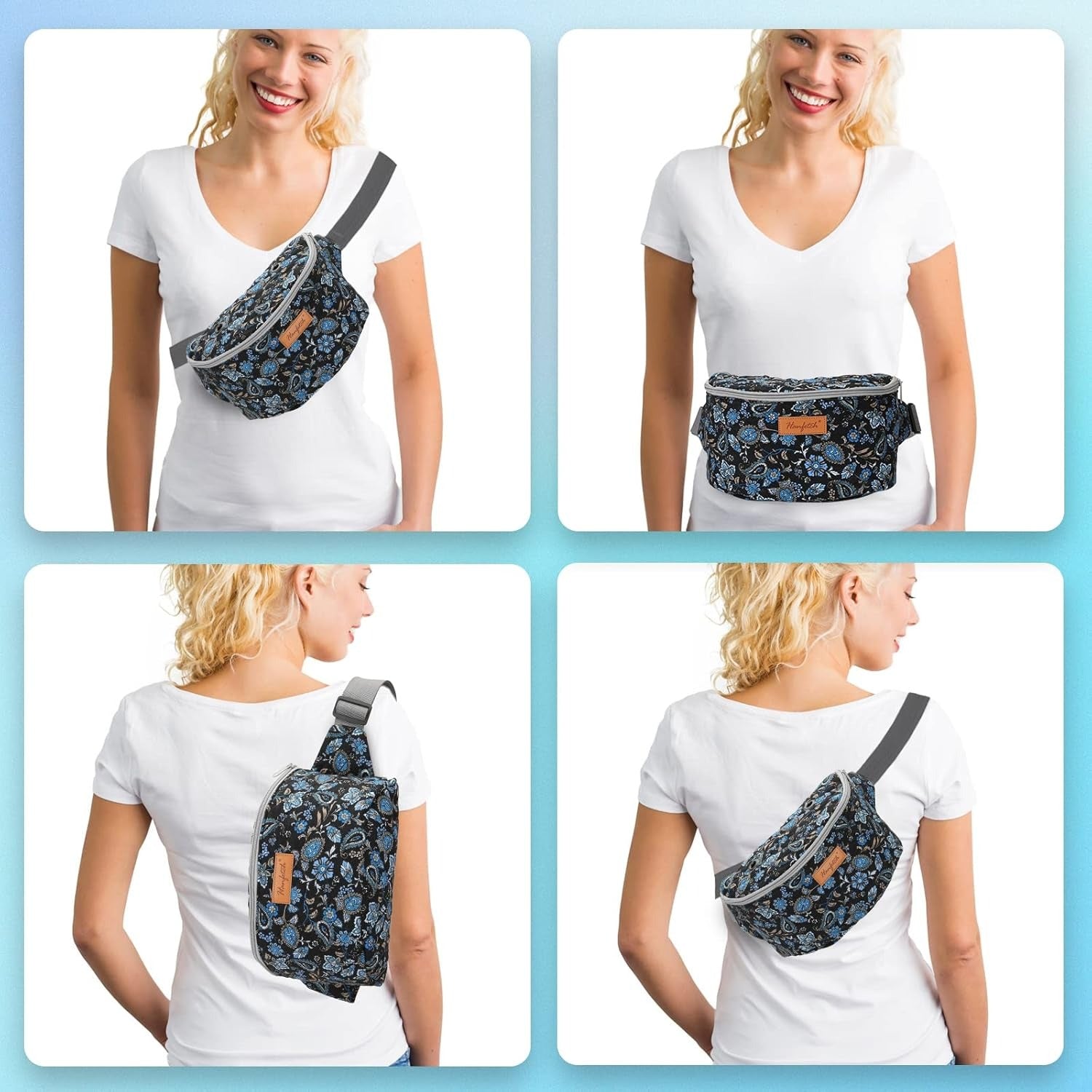 Crossbody Yarn Storage Bag product view 18 with Woolique craft details for makers