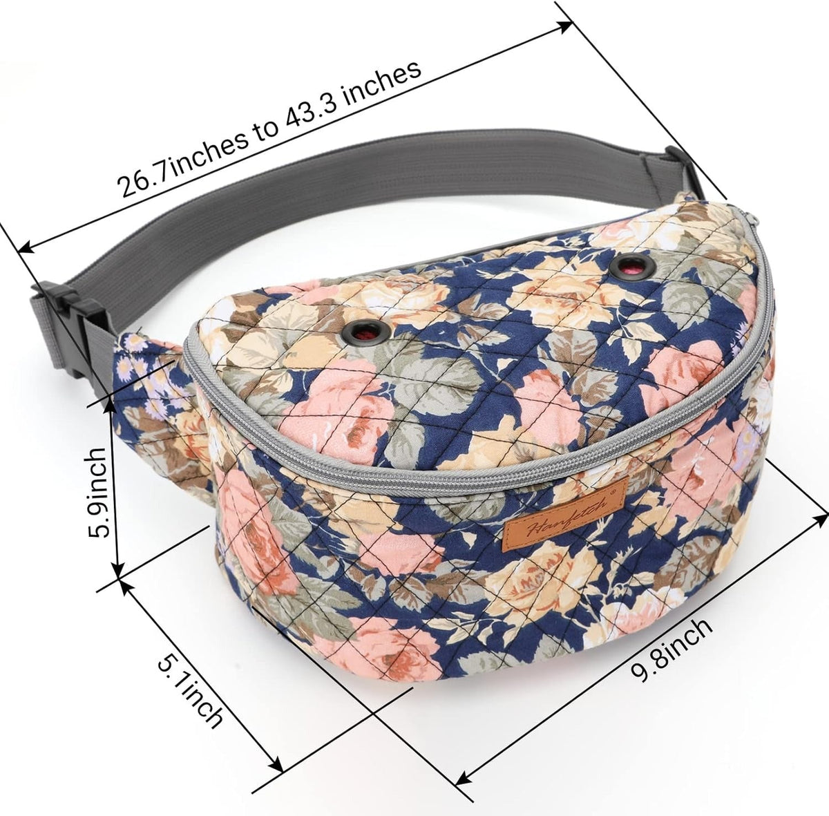 Crossbody Yarn Storage Bag product view 22 with Woolique craft details for makers