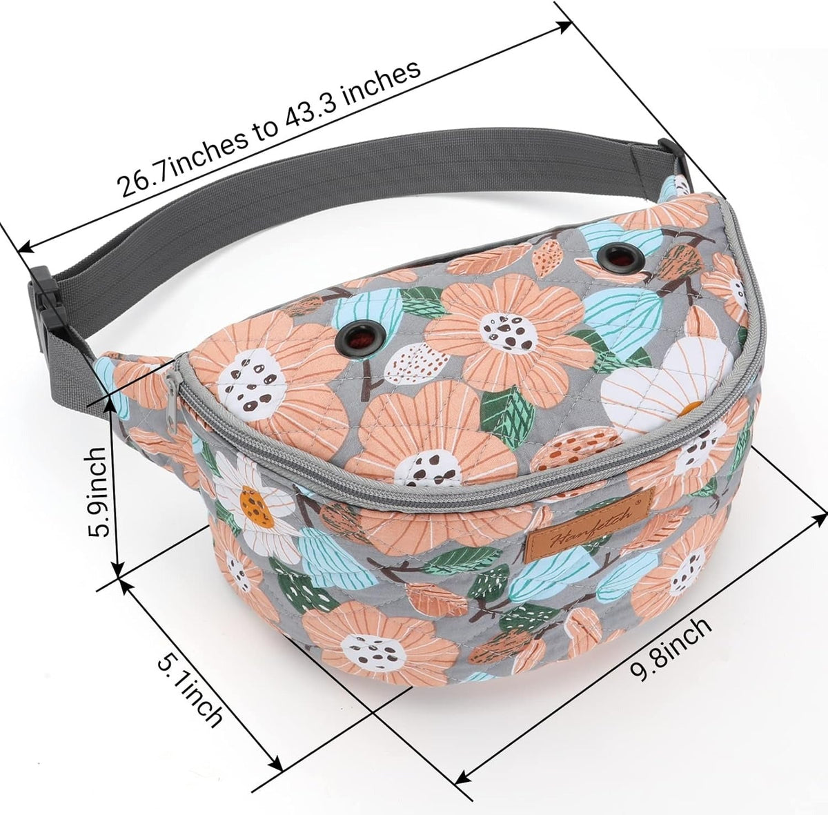 Crossbody Yarn Storage Bag product view 28 with Woolique craft details for makers