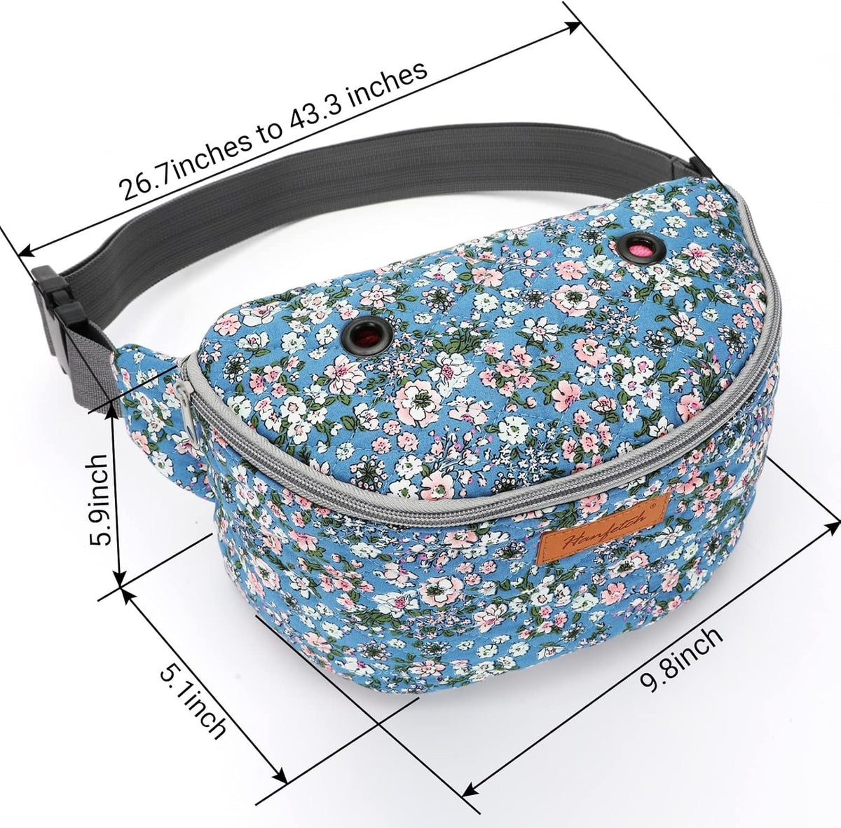 Crossbody Yarn Storage Bag product view 32 with Woolique craft details for makers
