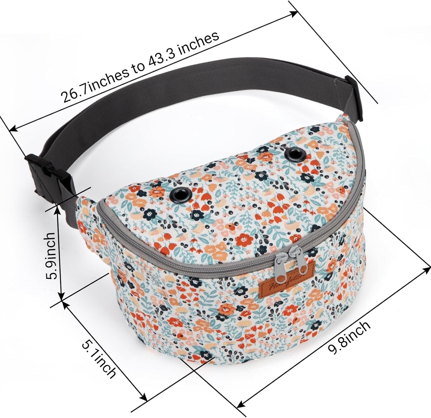 Crossbody Yarn Storage Bag product view 33 with Woolique craft details for makers