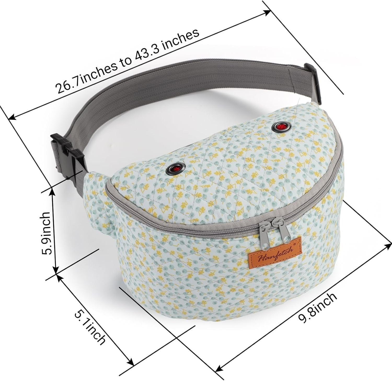 Crossbody Yarn Storage Bag product view 35 with Woolique craft details for makers