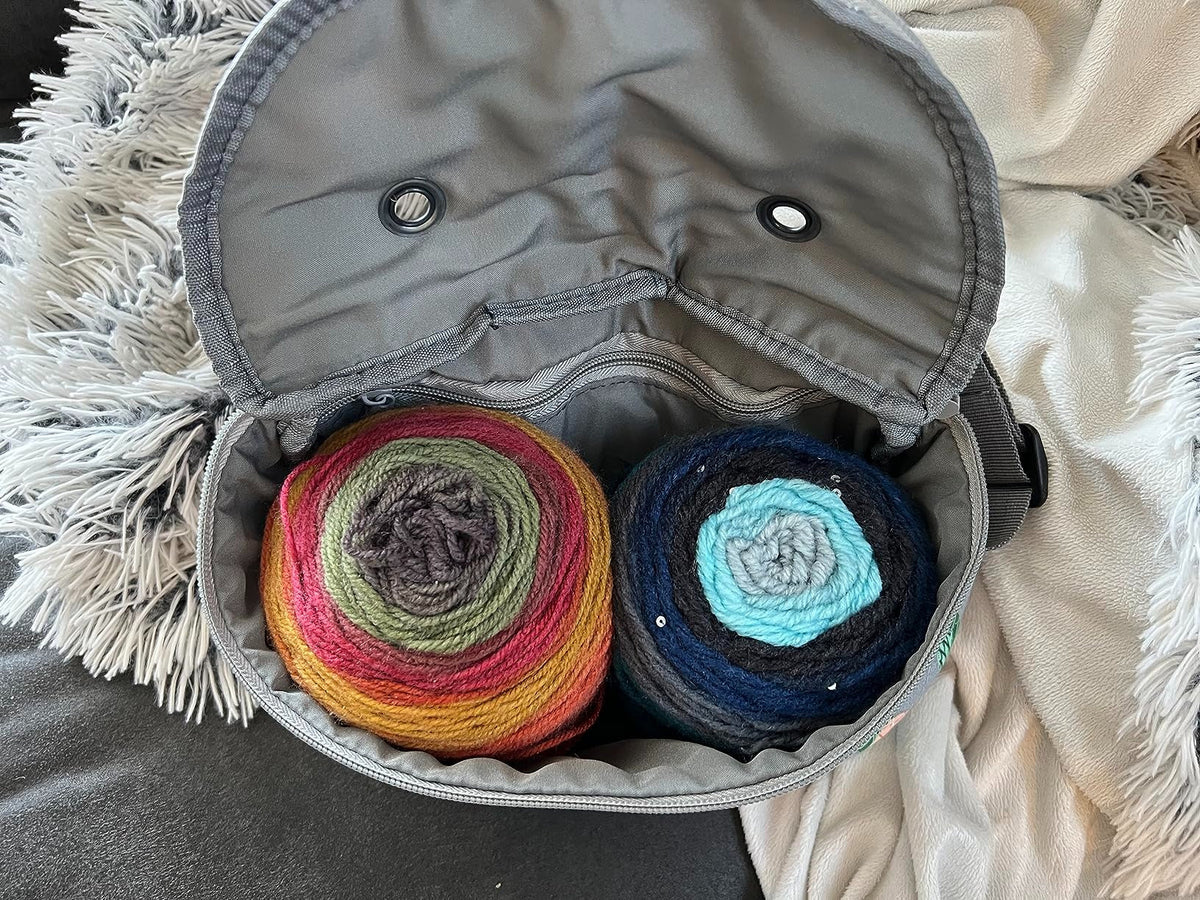 Crossbody Yarn Storage Bag product view 38 with Woolique craft details for makers