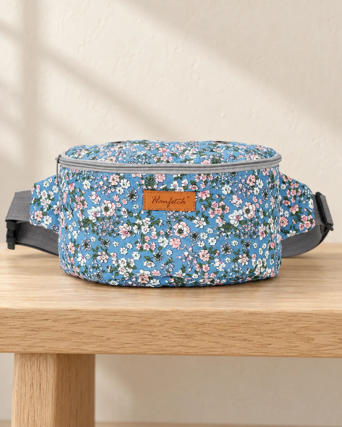 Woolique compact crossbody yarn storage bag with adjustable strap
